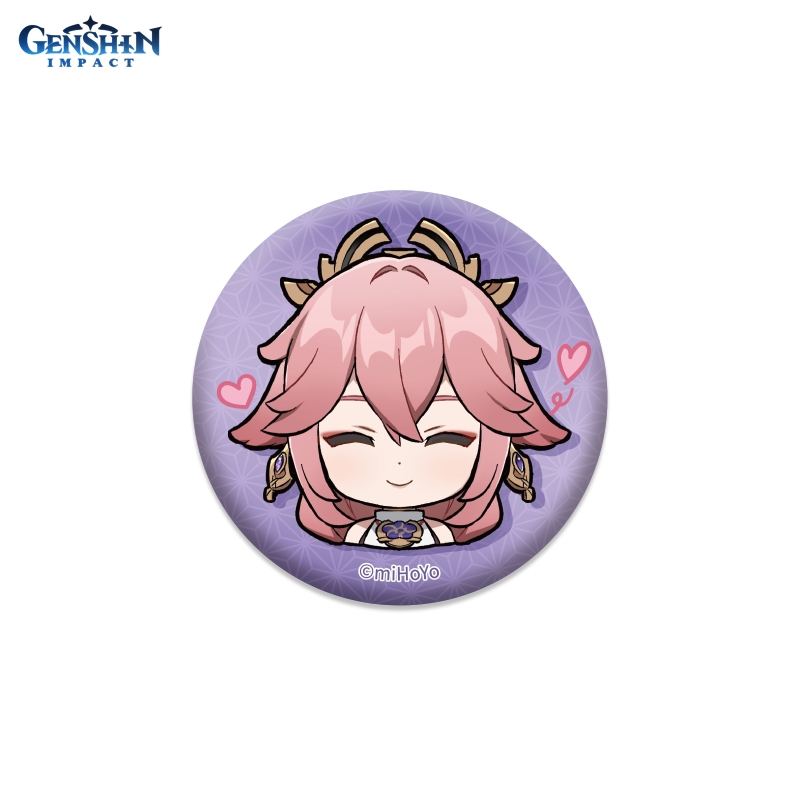 Значок Genshin Impact: Chibi Expressions – Yae Miko Can Badge