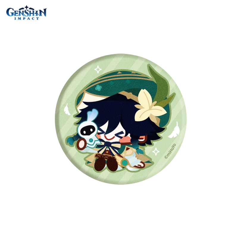 Значок Genshin Impact: Chibi Windborne – Bard Venti Cloth Badge цена и фото