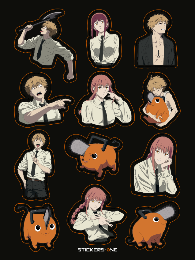 

Стикерпак Chainsaw Man #3