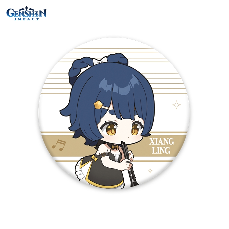Значок Genshin Impact: Concert Melodies – Of An Endless Journey Chibi Xiangling Badge