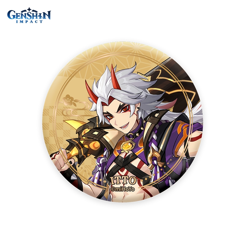 Значок Genshin Impact: Inazuma Arataki Itto Can Badge