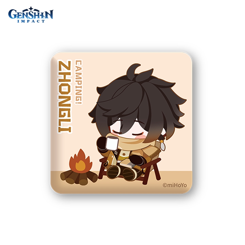 

Значок Genshin Impact: Go Camping! Series – Zhongli Square Can Badge
