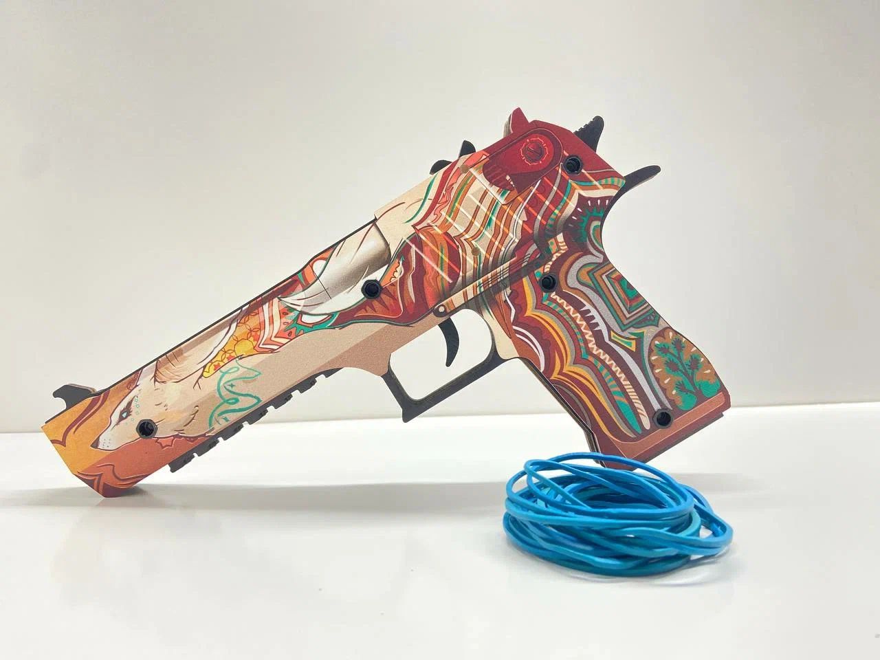 

Оружие игровое / резинкострел пистолет Дезерт Игл – Фенек (деревянный)