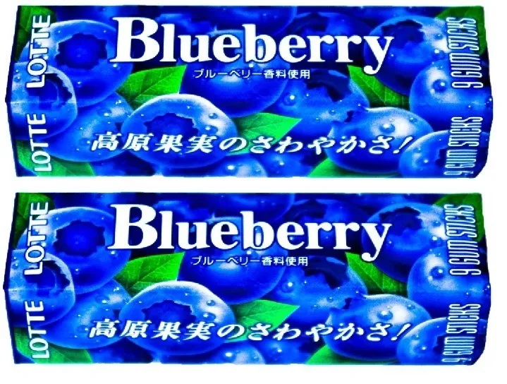 Жевательная резинка Lotte: Blueberry Gum цена и фото