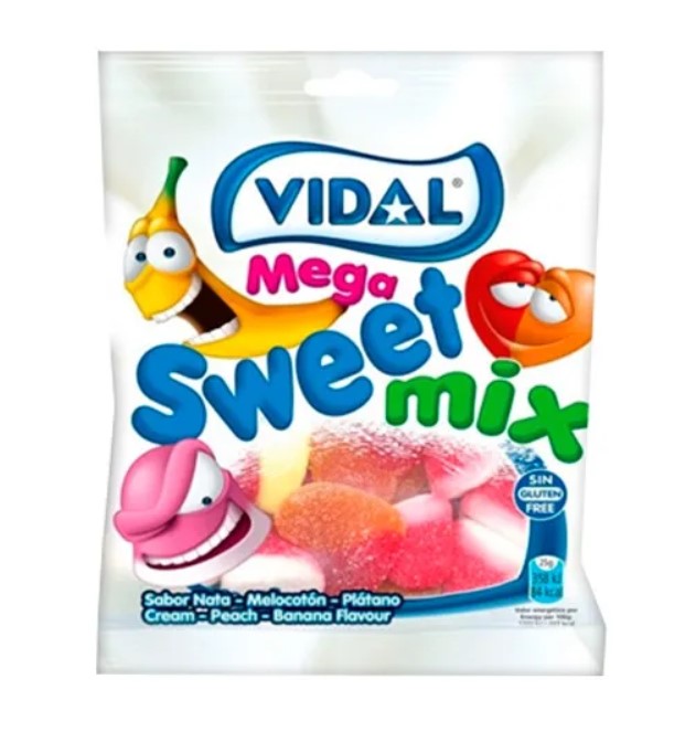 Мармелад Vidal Mega Sweet Mix / Мега сладкий микс (90 г)