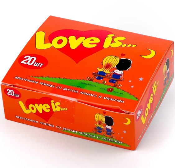 

Жевательная резинка Love Is: Вкус Ананас и апельсин – упаковка 20 шт.
