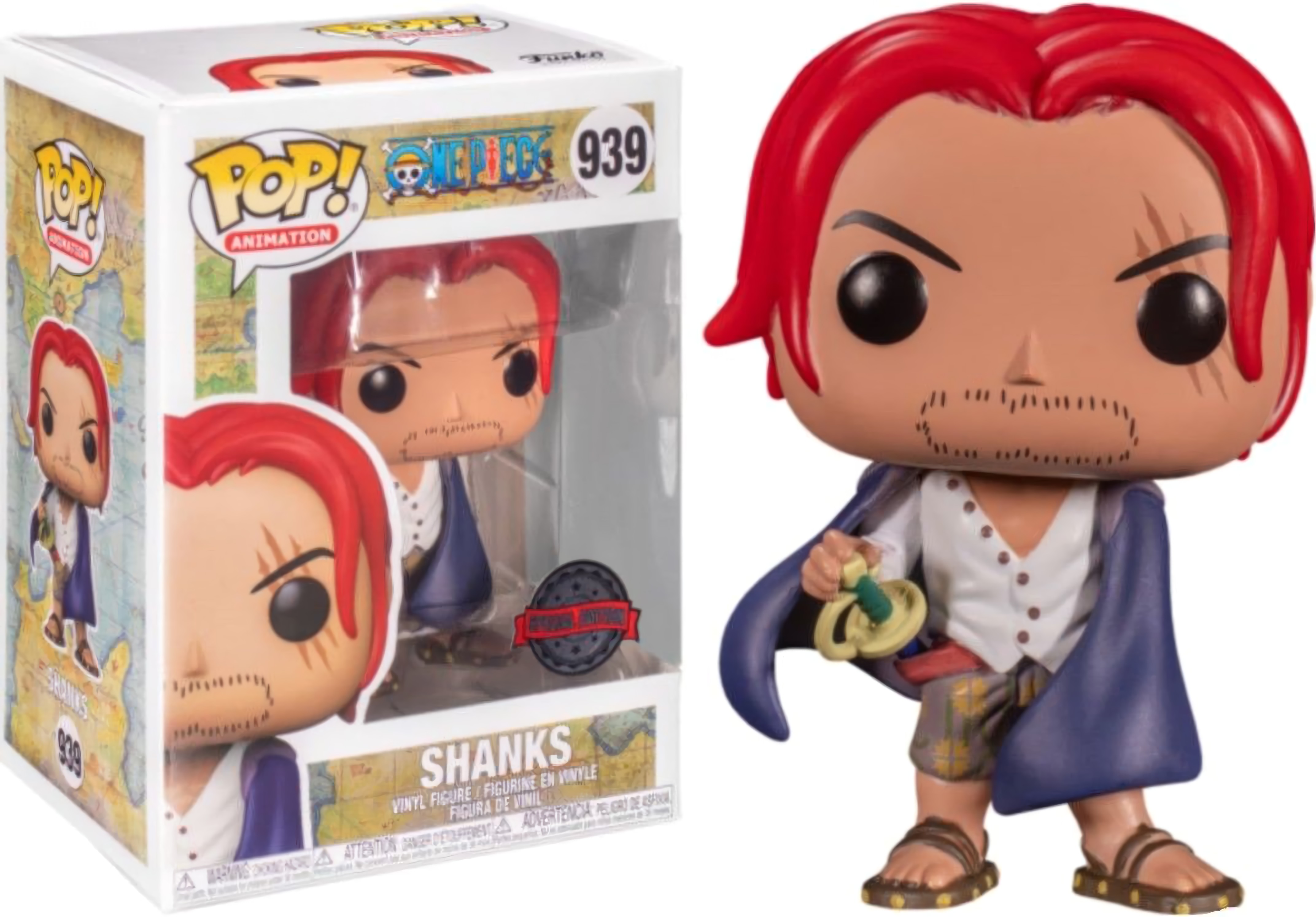 Фигурка Funko POP Animation: One Piece – Shanks With Chase Exclusive