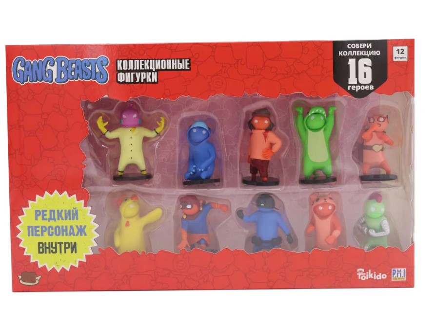

Набор фигурок Gang Beasts Deluxe (12 шт.) (арт. GB2080-A)