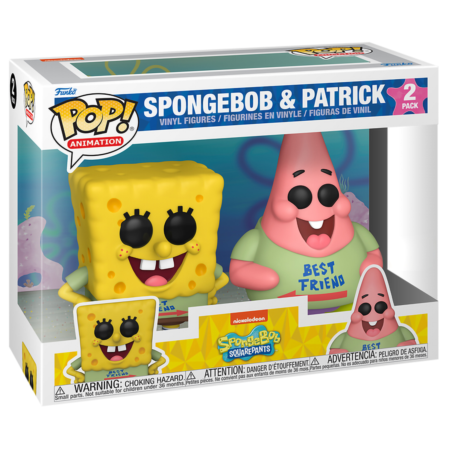 Funko POP Animation Spongebob Best Friends 2 pack Exclusive 9 5 2 3999 1
