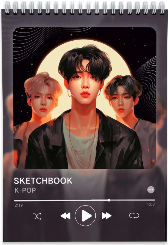 

Скетчбук K-pop Style (40 листов)