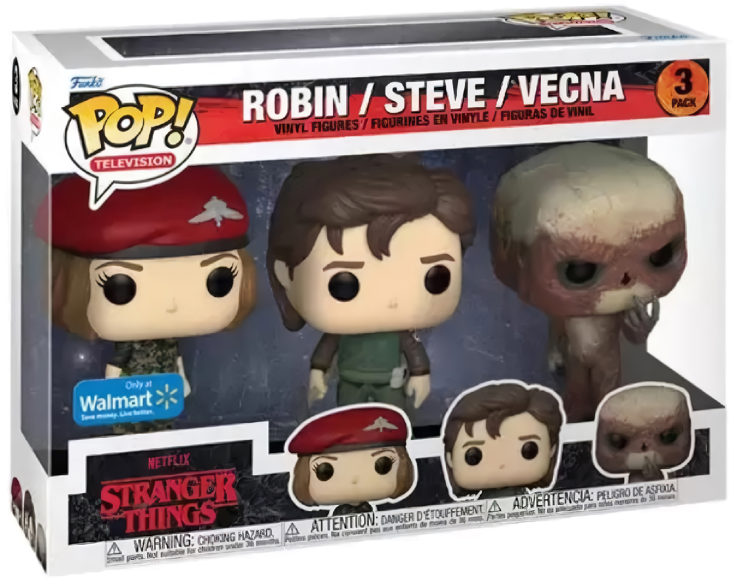 

Фигурка Funko POP Television: Stranger Things S4 – Hunter Robin / Steve / Vecna Exclusive 3-Pack (9,5 см)