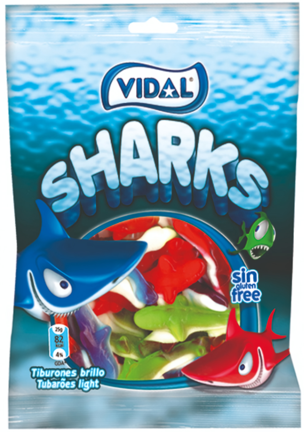 цена Мармелад Vidal: Акулы (90 г)