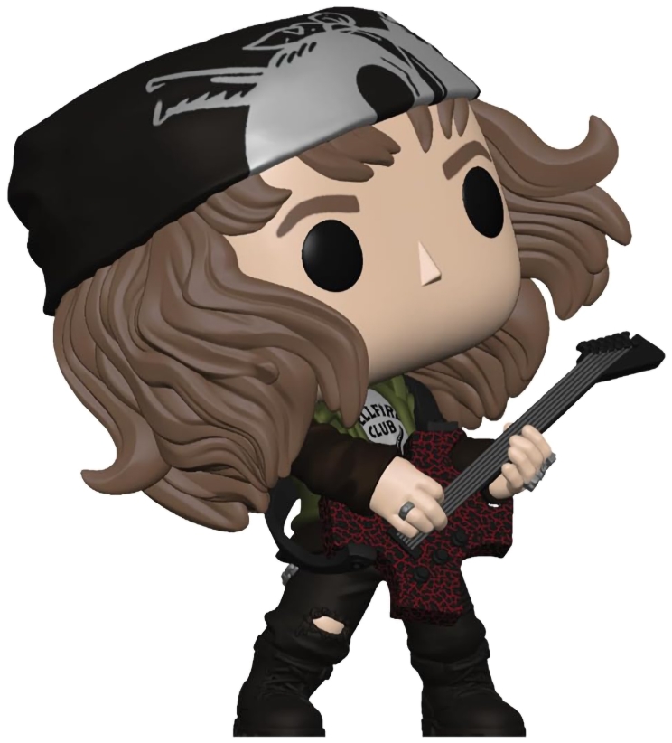 Фигурка Funko POP Television: Stranger Things S4 – Hunter Eddie with Guitar [Metallic] Exclusive (9,5 см)