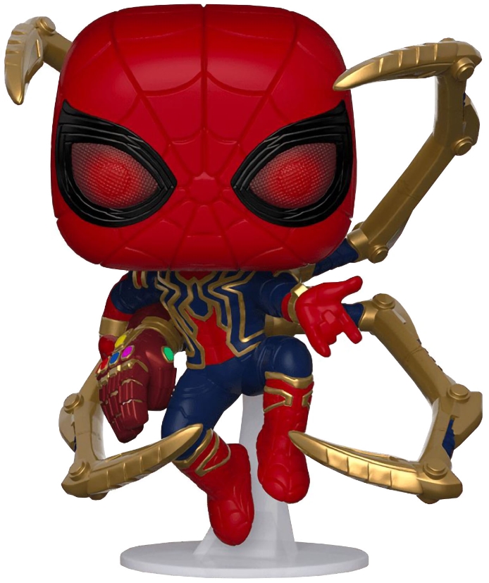 Фигурка Funko POP Marvel: Avengers Endgame – Iron Spider with NanoGauntlet Bobble-Head [Glow In The Dark] Exclusive (9,5 см)