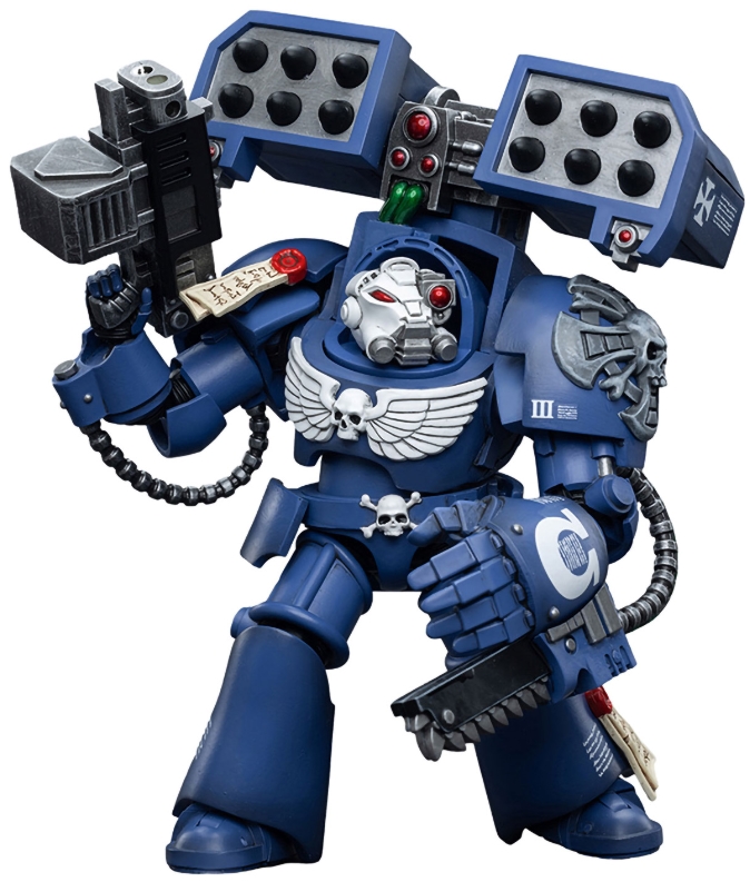 цена Фигурка Warhammer 40 000: Ultramarines – Terminators Brother Andrus 1:18 (12 см)