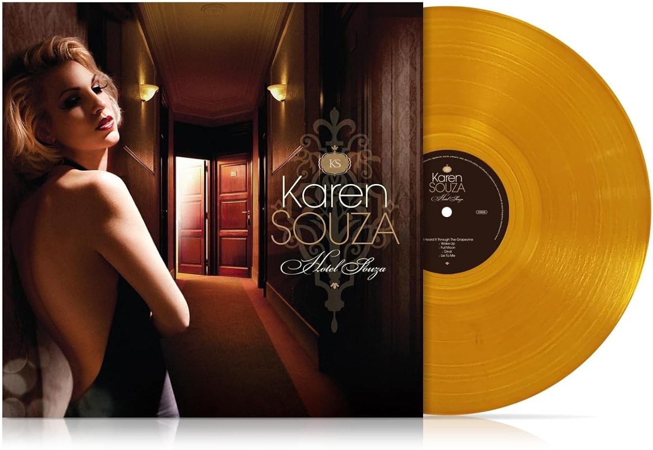 Karen Souza – Hotel Souza. Crystal Amber Vinyl (LP)