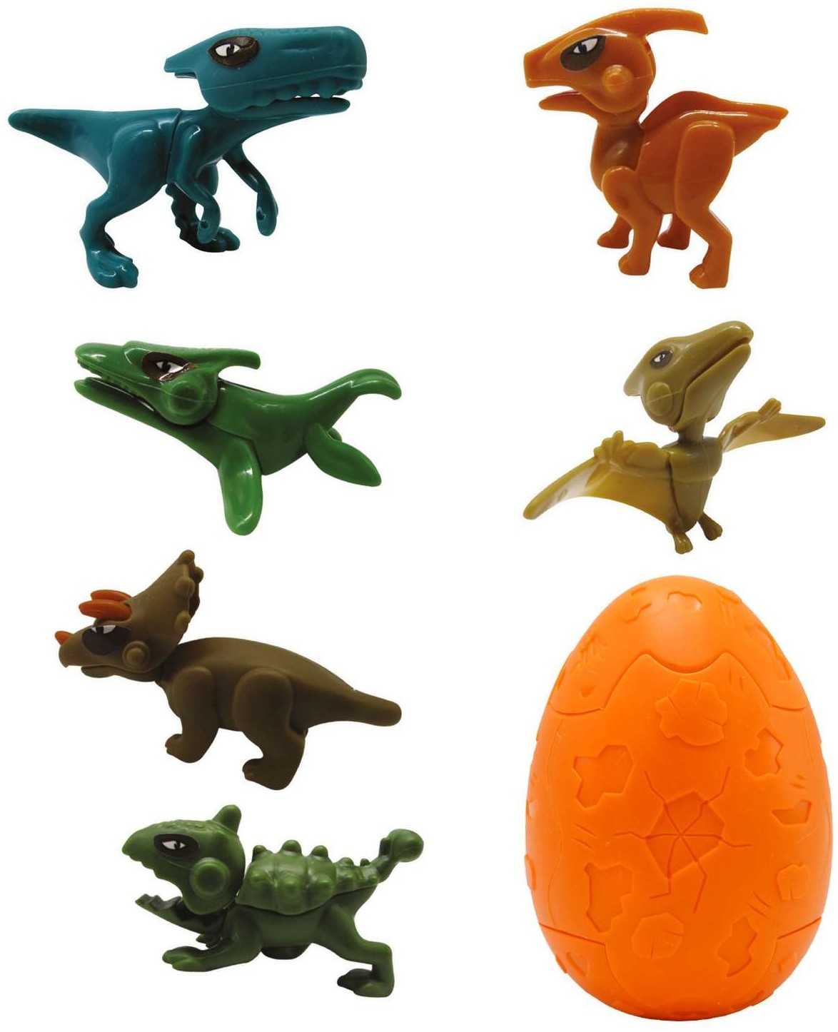 Фигурка-сюрприз Crazy Dino: Динозавр с картой Egg Boom [в коллекции 6 героев] (1 шт, в ассортименте)