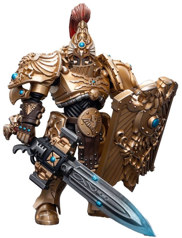 Фигурка Warhammer 40 000: Adeptus Custodes – Custodian Guard with Sentinel Blade and Praesidium Shield 1:18 (12,4 см)