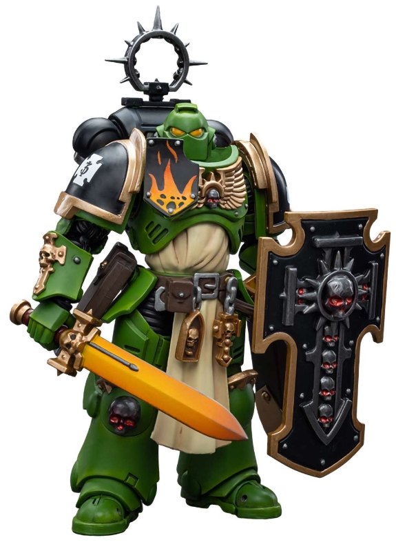 цена Фигурка Warhammer 40 000: Salamanders – Bladeguard Veteran 1:18 (12,1 см)