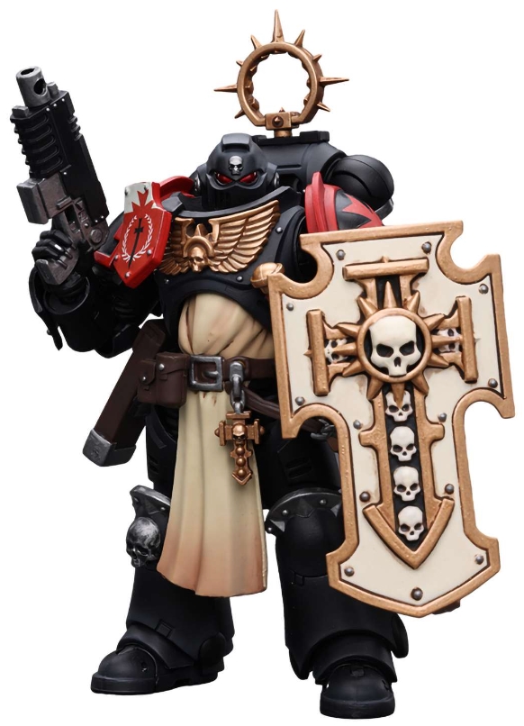 Фигурка Warhammer 40 000: Primaris Space Marines – Black Templars Bladeguard Veteran 1:18 (12,3 см)