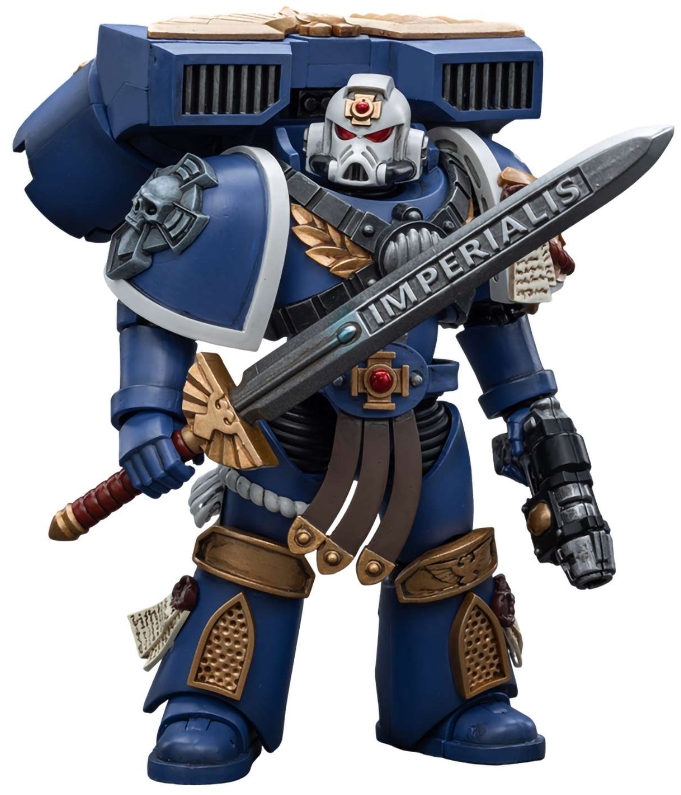 цена Фигурка Warhammer 40 000: Ultramarines – Vanguard Veteran Sergeant 1:18 (12,1 см)