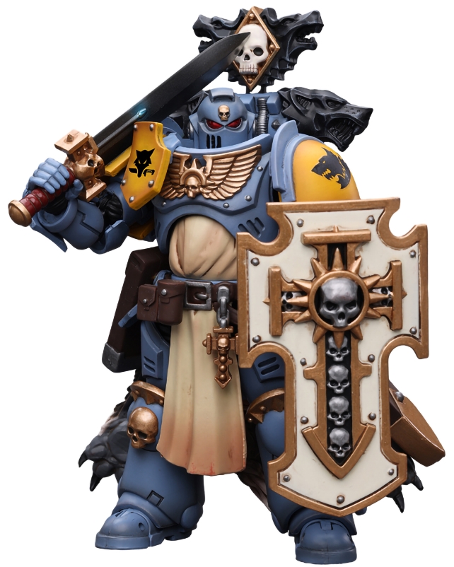 Фигурка Warhammer 40 000: Primaris Space Marines – Space Wolves Bladeguard Veteran 1:18 (12,3 см) цена и фото