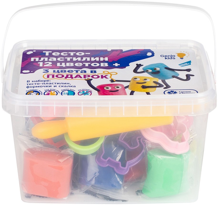 

Игровой набор Genio Kids для детской лепки из теста-пластилина с аксессуарами (LV3068)