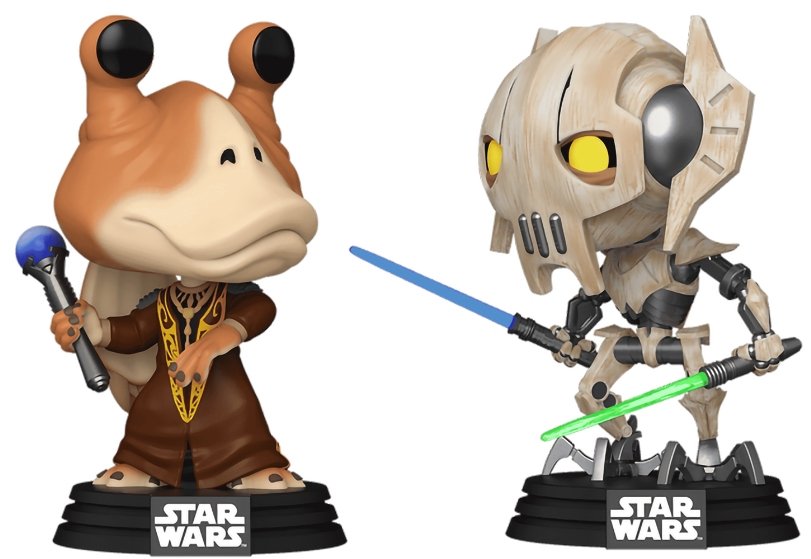 

Фигурка Funko POP Star Wars: Clone Wars – Duels Jar Jar Binks vs General Grievous Bobble-Head Exclusive (9,5 см)
