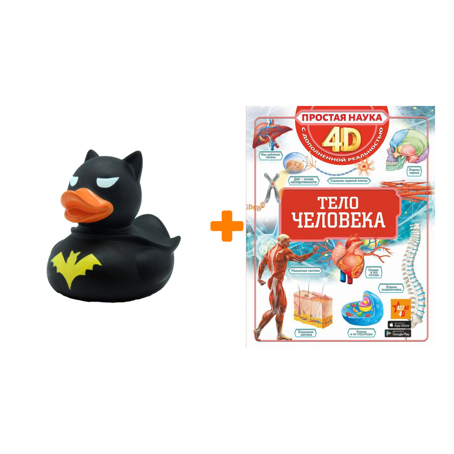 

Набор Тело человека 4D. Спектор А.А. + Фигурка Уточка Тёмный герой