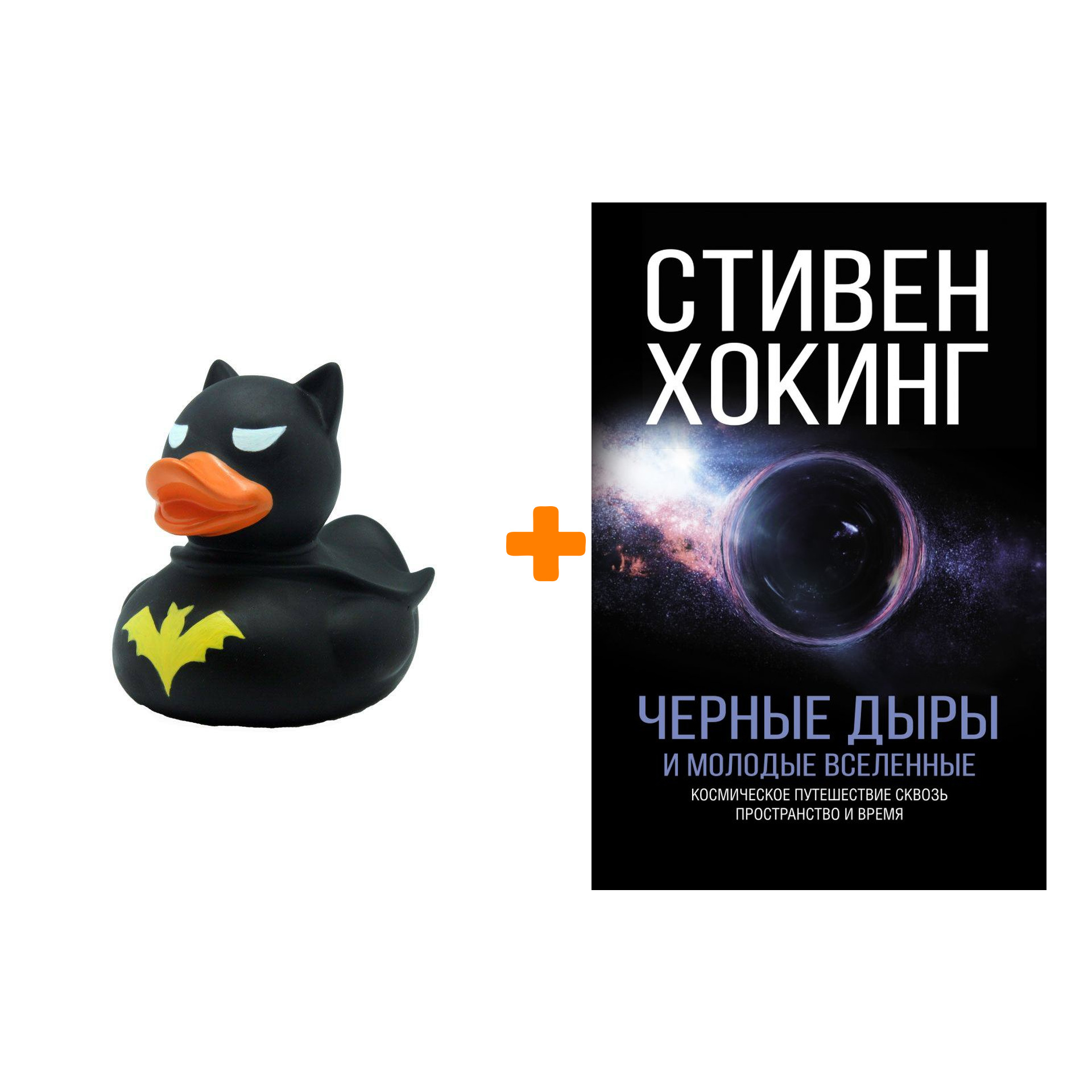 

Набор Черные дыры и молодые вселенные. Хокинг С. + Фигурка Уточка Тёмный герой