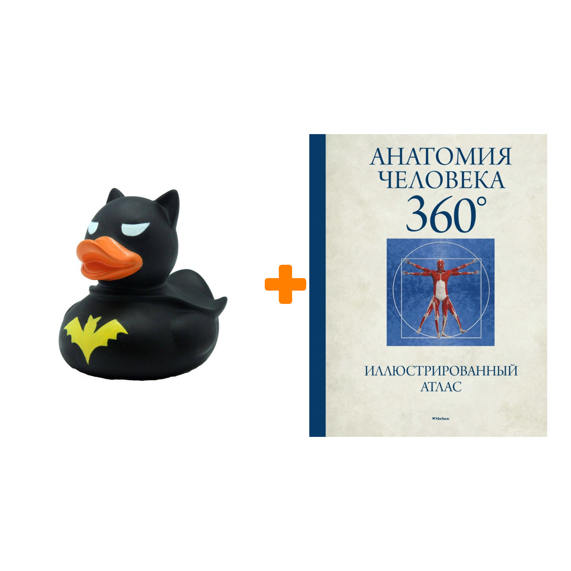 

Набор Анатомия человека 360°. Иллюстрированный атлас. Роубак Д. + Фигурка Уточка Тёмный герой