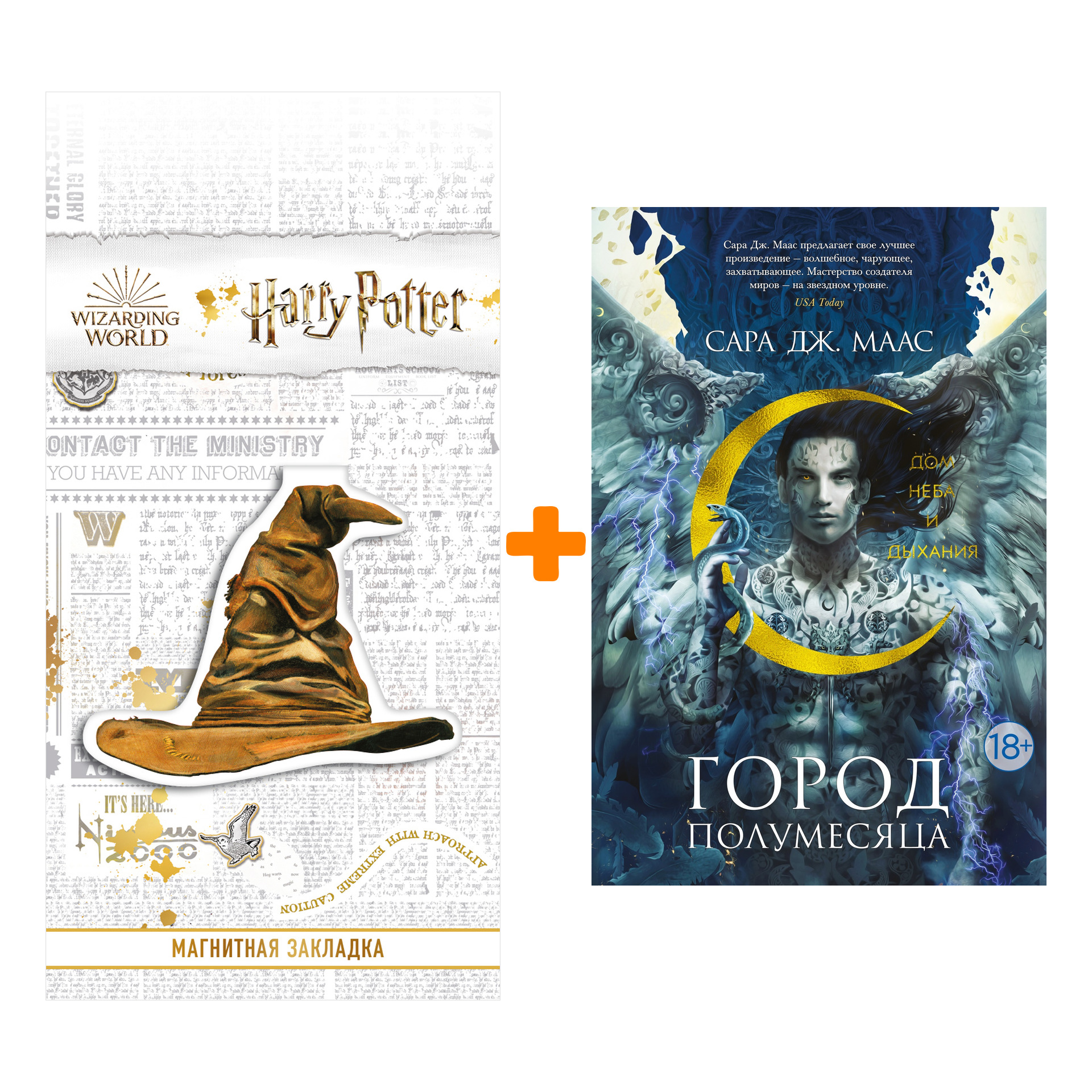 

Набор Город Полумесяца. Дом Неба и Дыхания. Маас С.Дж. + Закладка Harry Potter Распределяющая шляпа магнитная