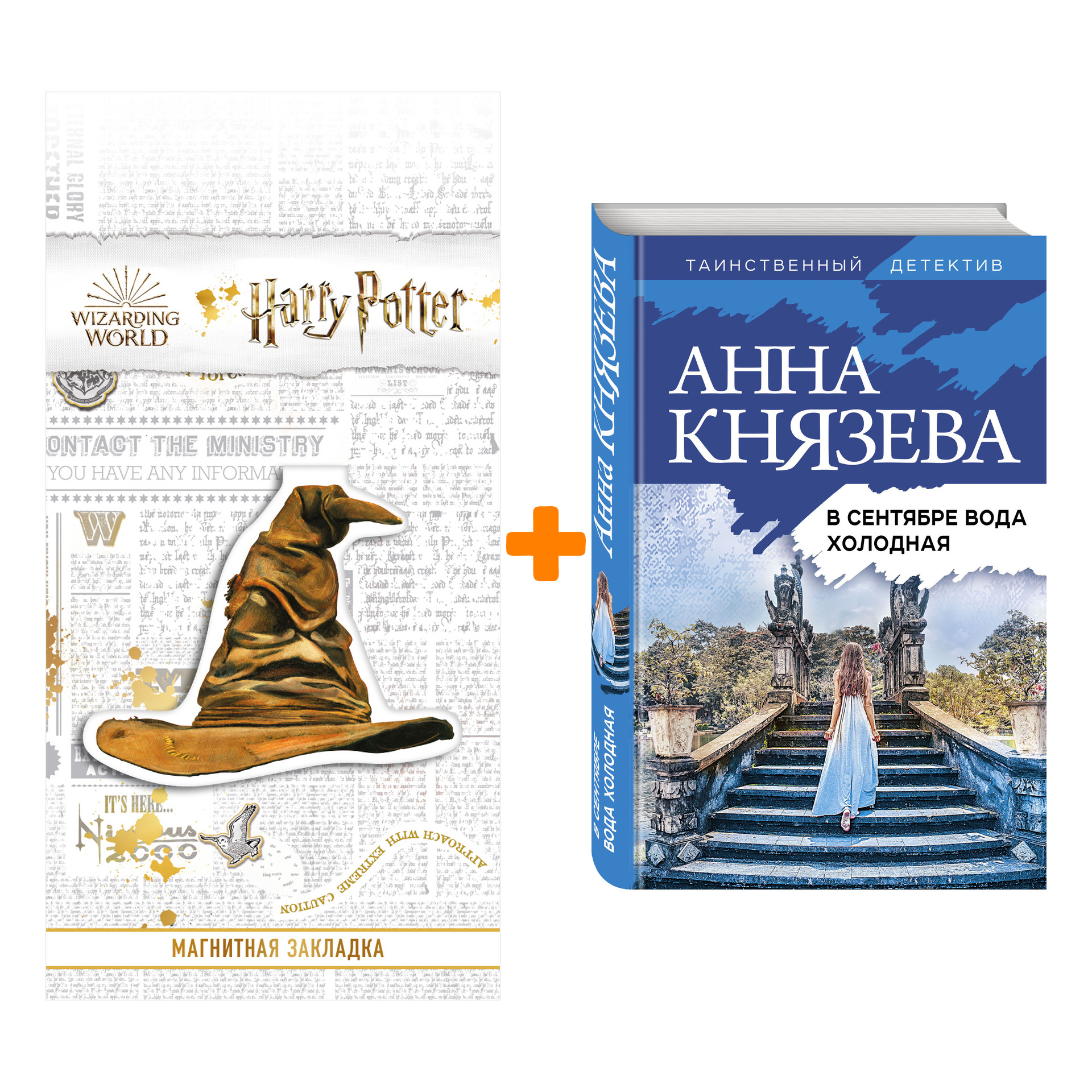 

Набор В сентябре вода холодная. Анна Князева + Закладка Harry Potter Распределяющая шляпа магнитная