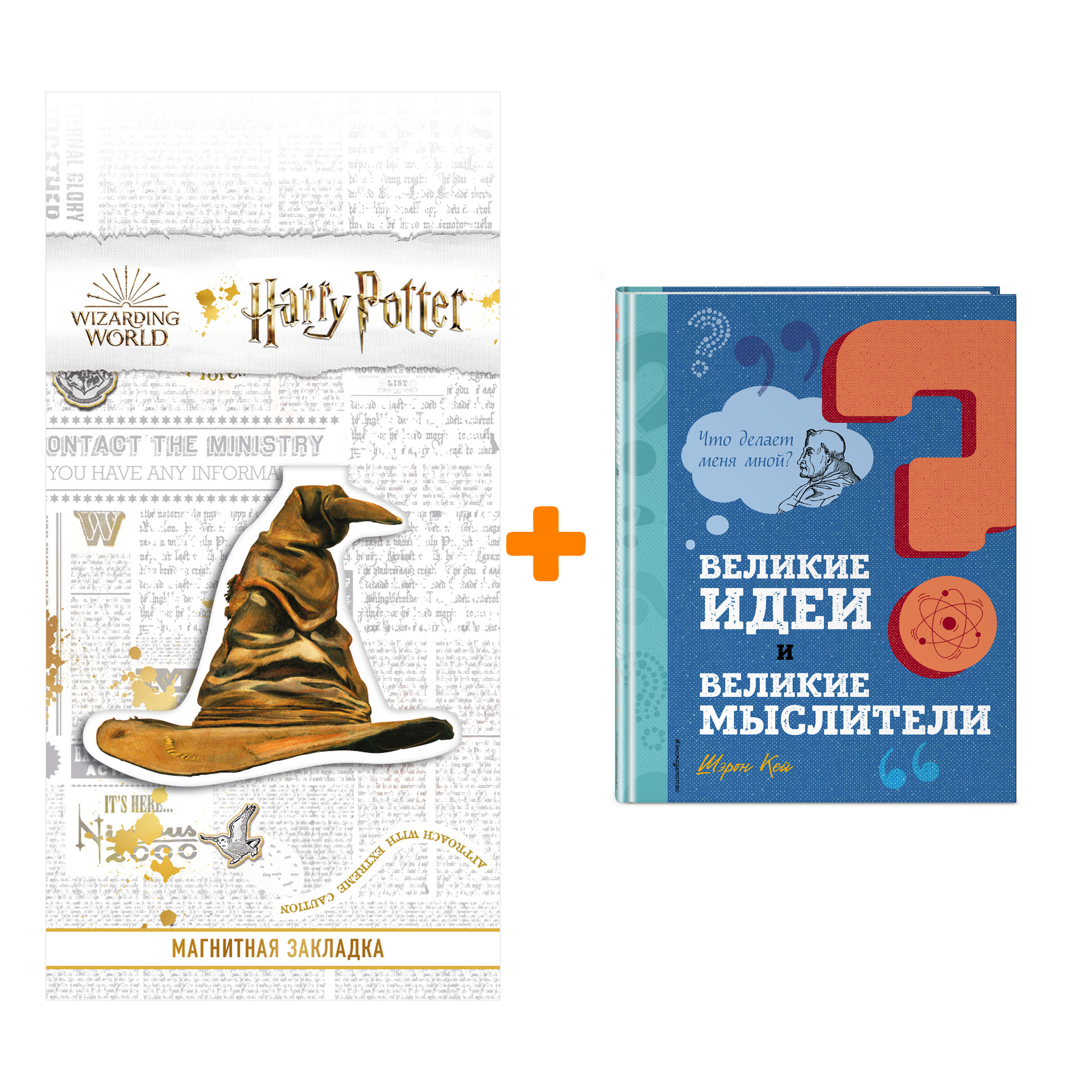 

Набор Великие идеи и великие мыслители. Шэрон Кей + Закладка Harry Potter Распределяющая шляпа магнитная