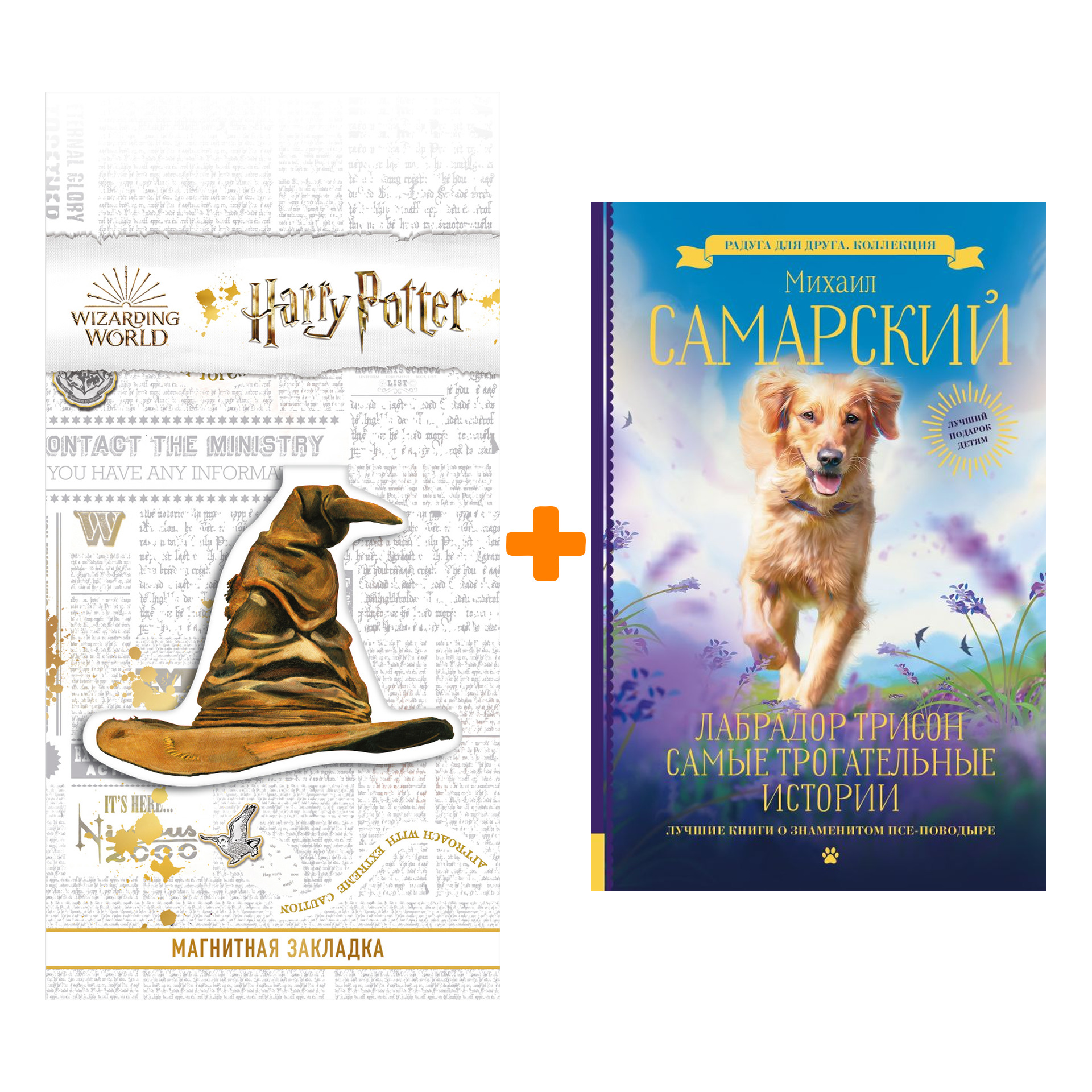 

Набор Лабрадор Трисон. Самые трогательные истории. Самарский М.А. + Закладка Harry Potter Распределяющая шляпа магнитная