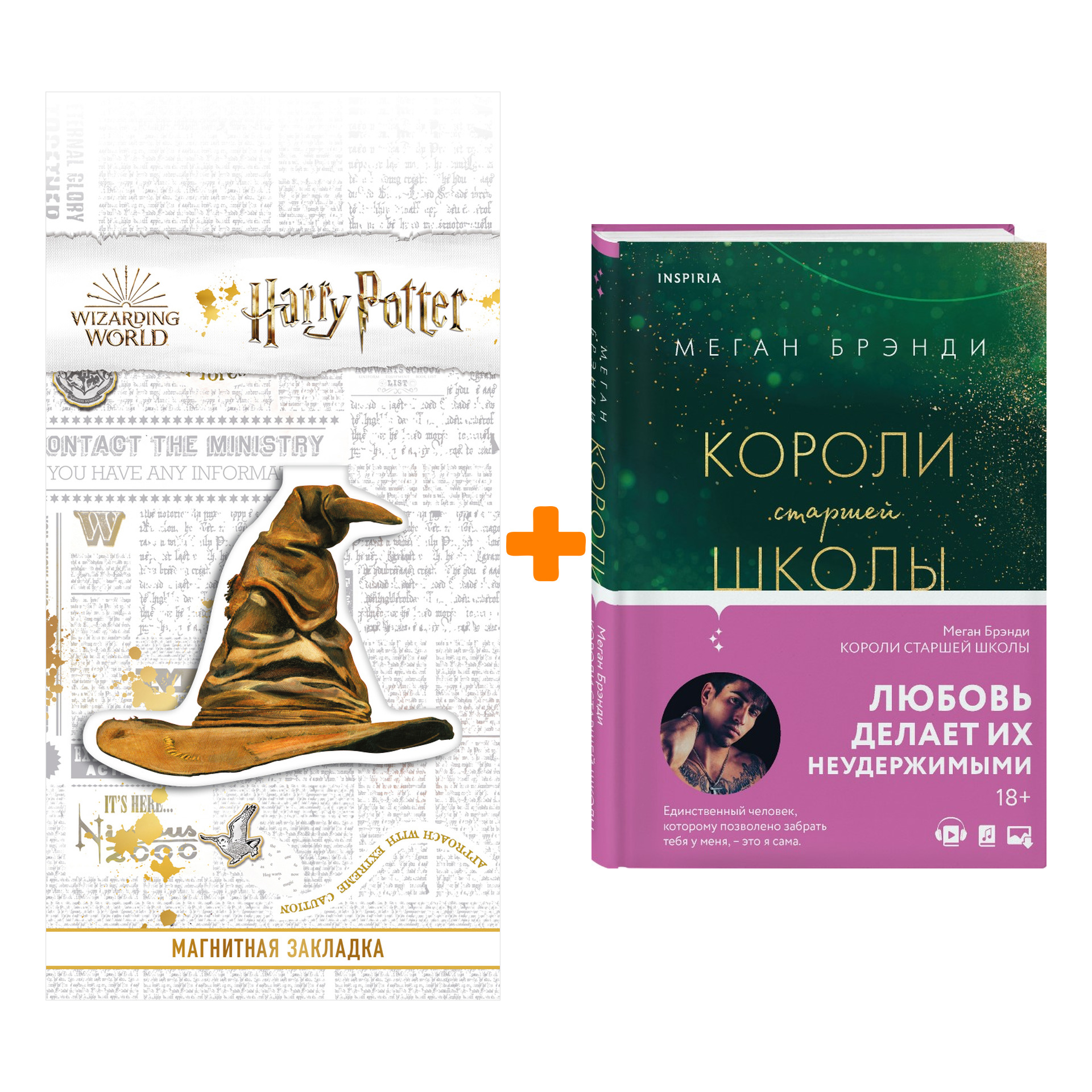 

Набор Короли старшей школы. Меган Брэнди + Закладка Harry Potter Распределяющая шляпа магнитная