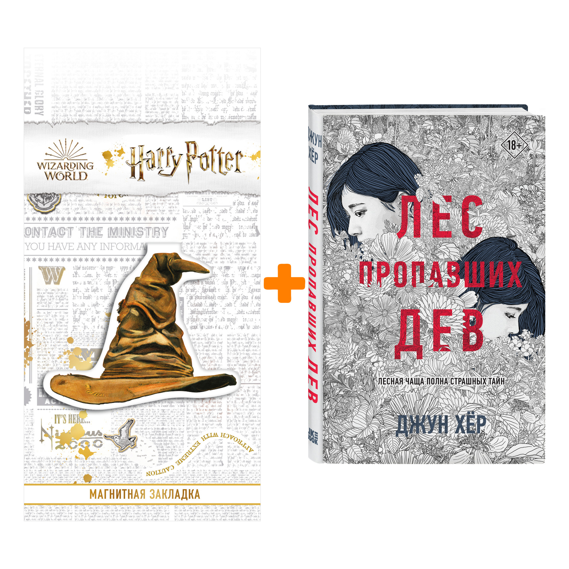 

Набор Лес пропавших дев. Джун Хёр + Закладка Harry Potter Распределяющая шляпа магнитная