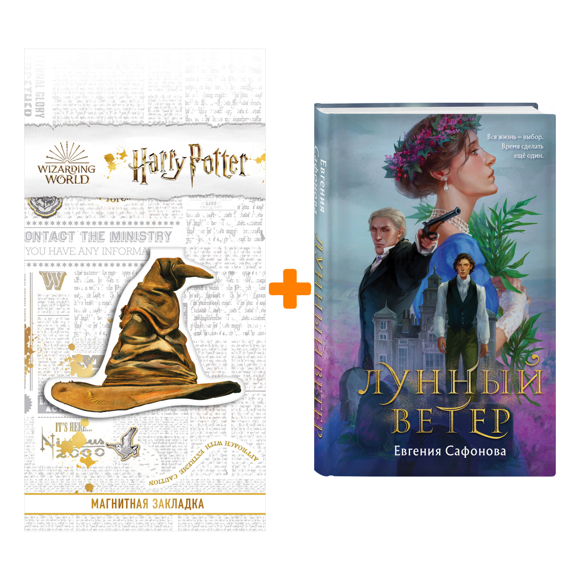 

Набор Лунный ветер. Евгения Сафонова + Закладка Harry Potter Распределяющая шляпа магнитная