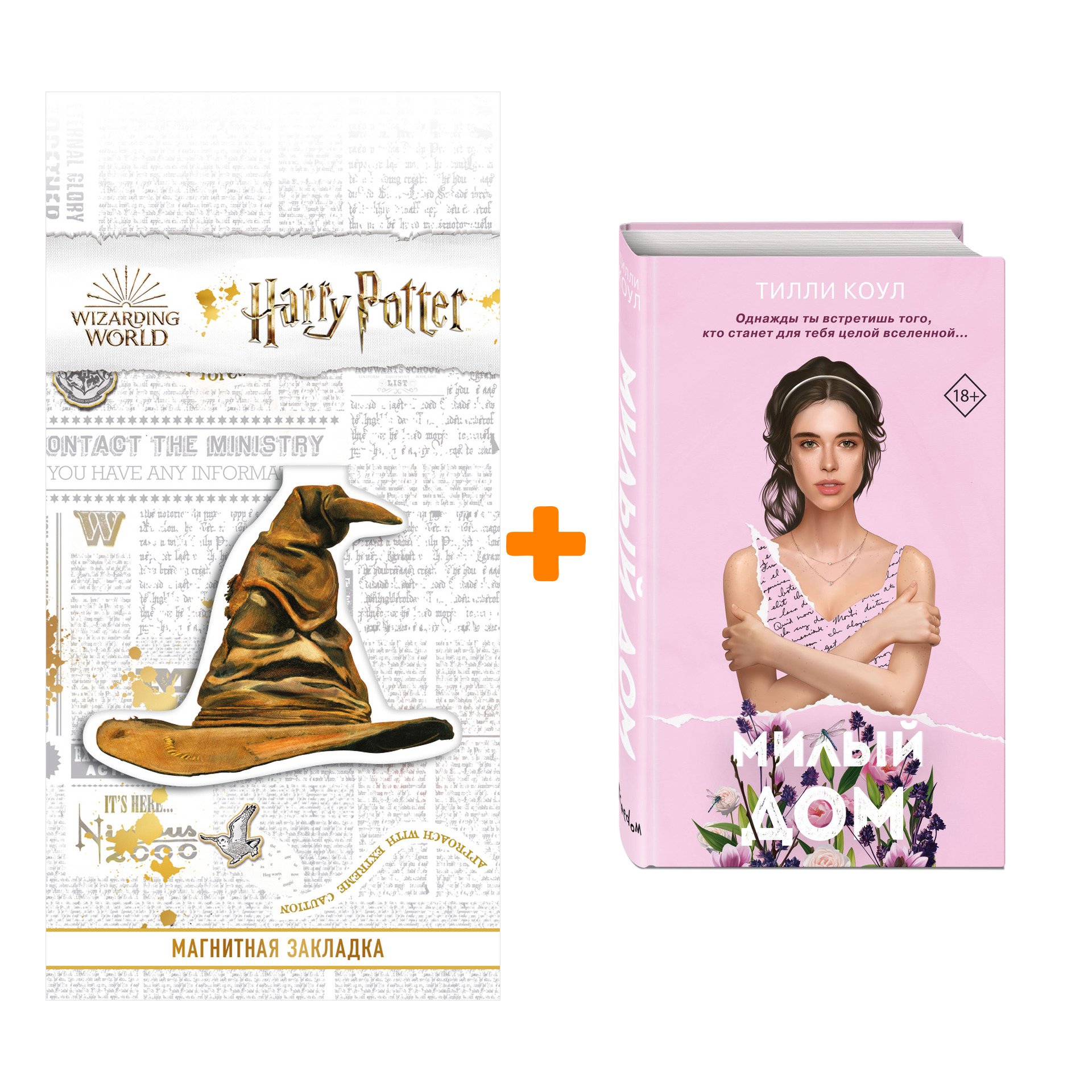 

Набор Милый дом. Коул Т. + Закладка Harry Potter Распределяющая шляпа магнитная