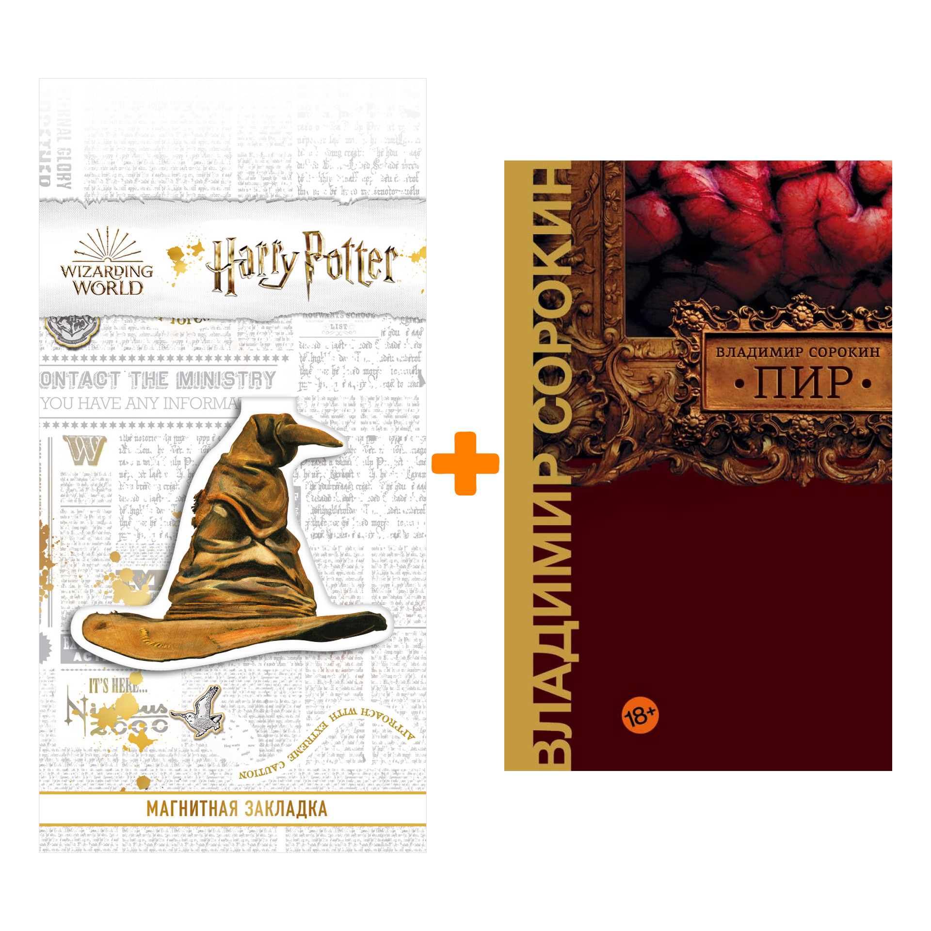 Набор Пир. Сорокин В.Г. + Закладка Harry Potter Распределяющая шляпа магнитная