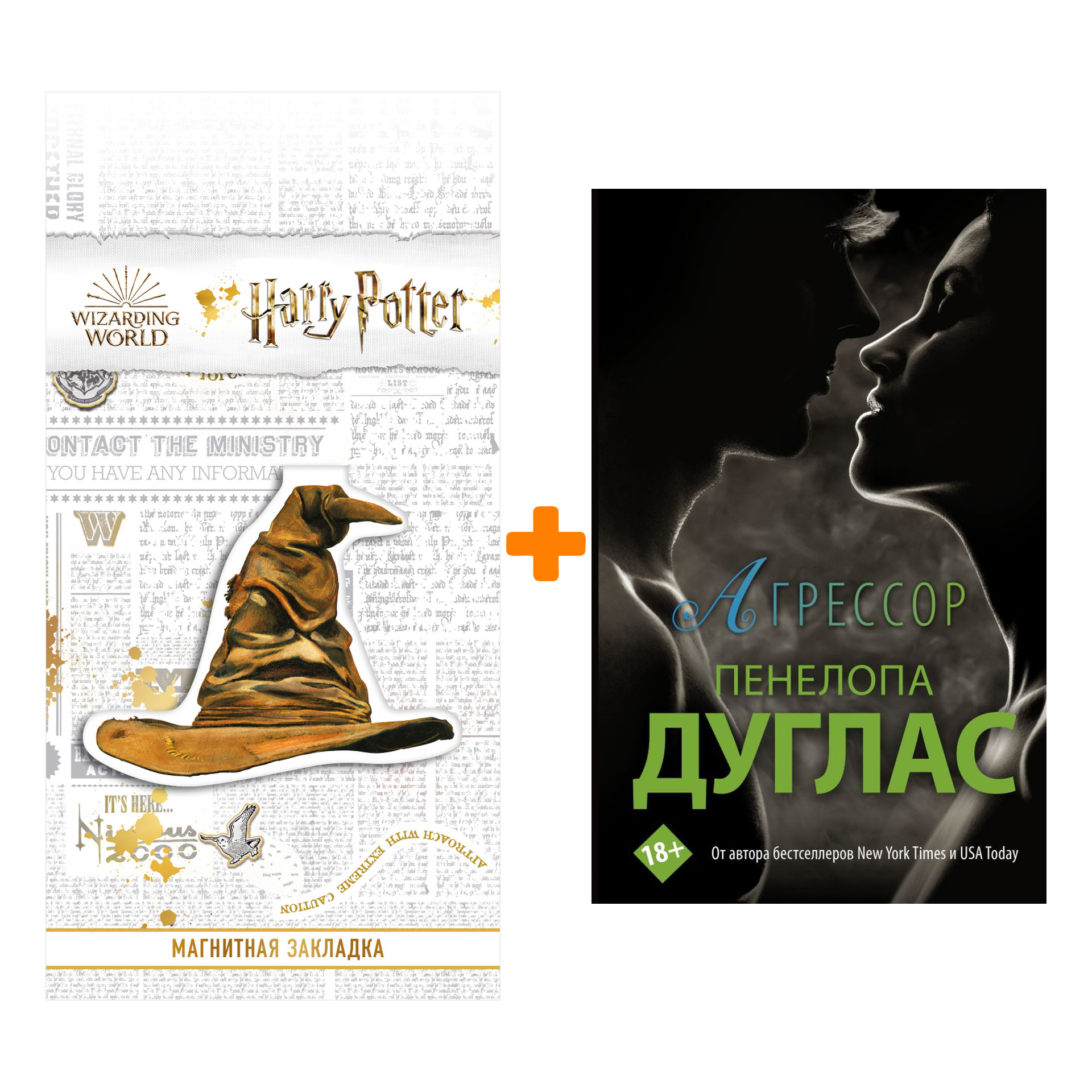 

Набор Агрессор. Дуглас П. + Закладка Harry Potter Распределяющая шляпа магнитная