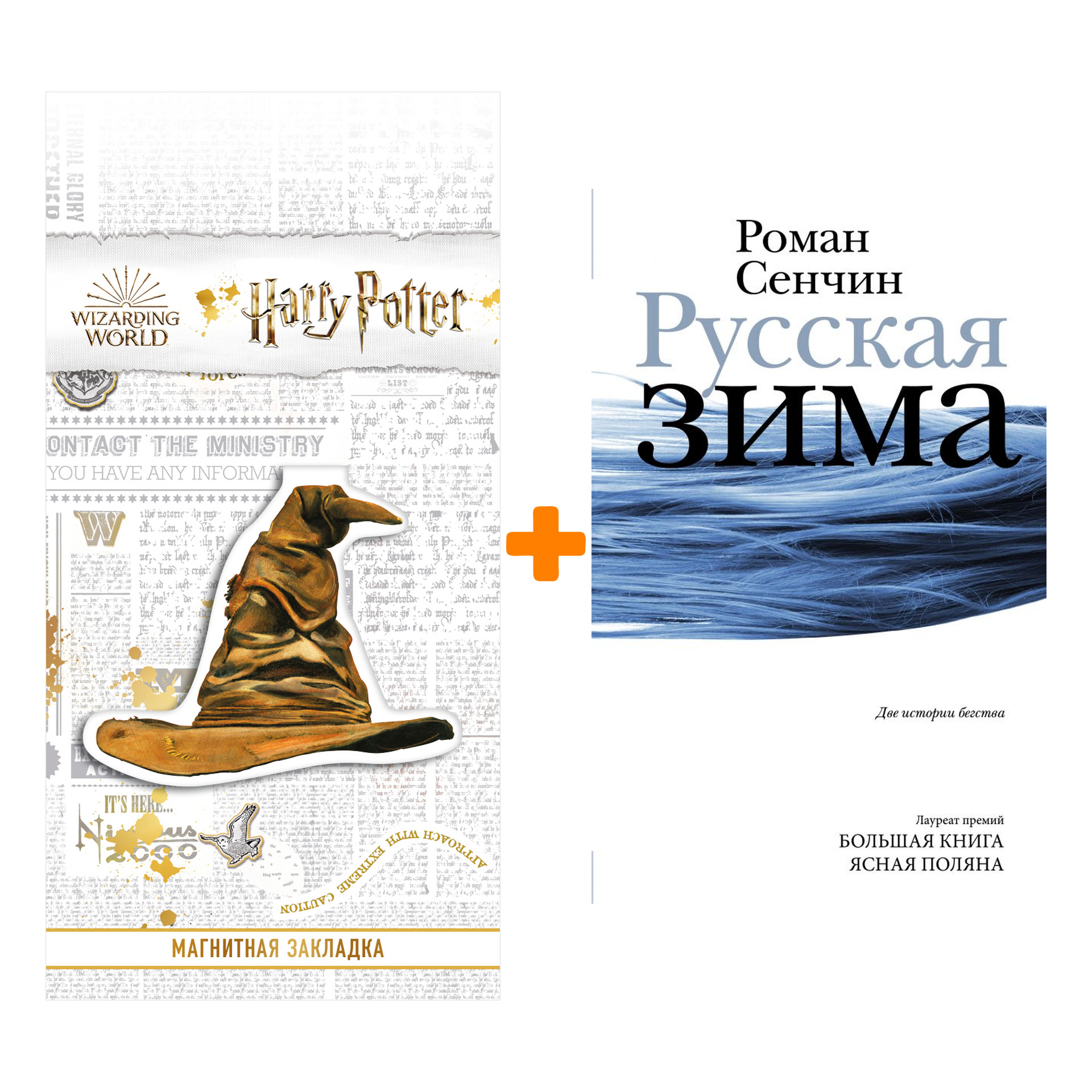 

Набор Русская зима. Сенчин Р.В. + Закладка Harry Potter Распределяющая шляпа магнитная