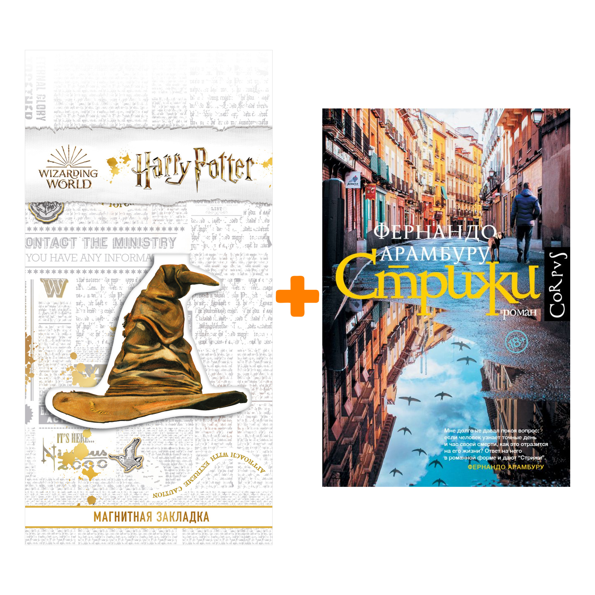

Набор Стрижи. Арамбуру Ф. + Закладка Harry Potter Распределяющая шляпа магнитная