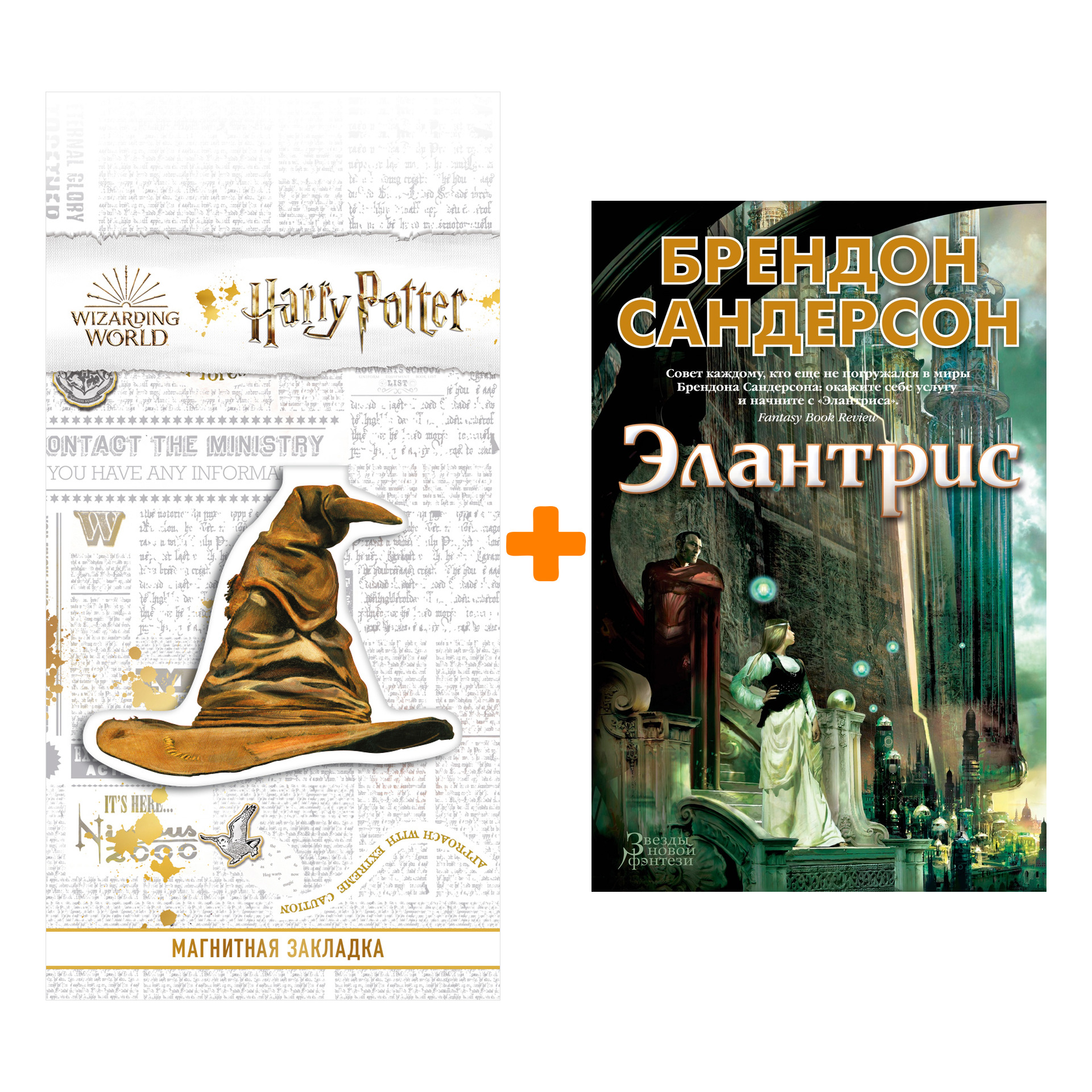 

Набор Элантрис. Сандерсон Б. + Закладка Harry Potter Распределяющая шляпа магнитная