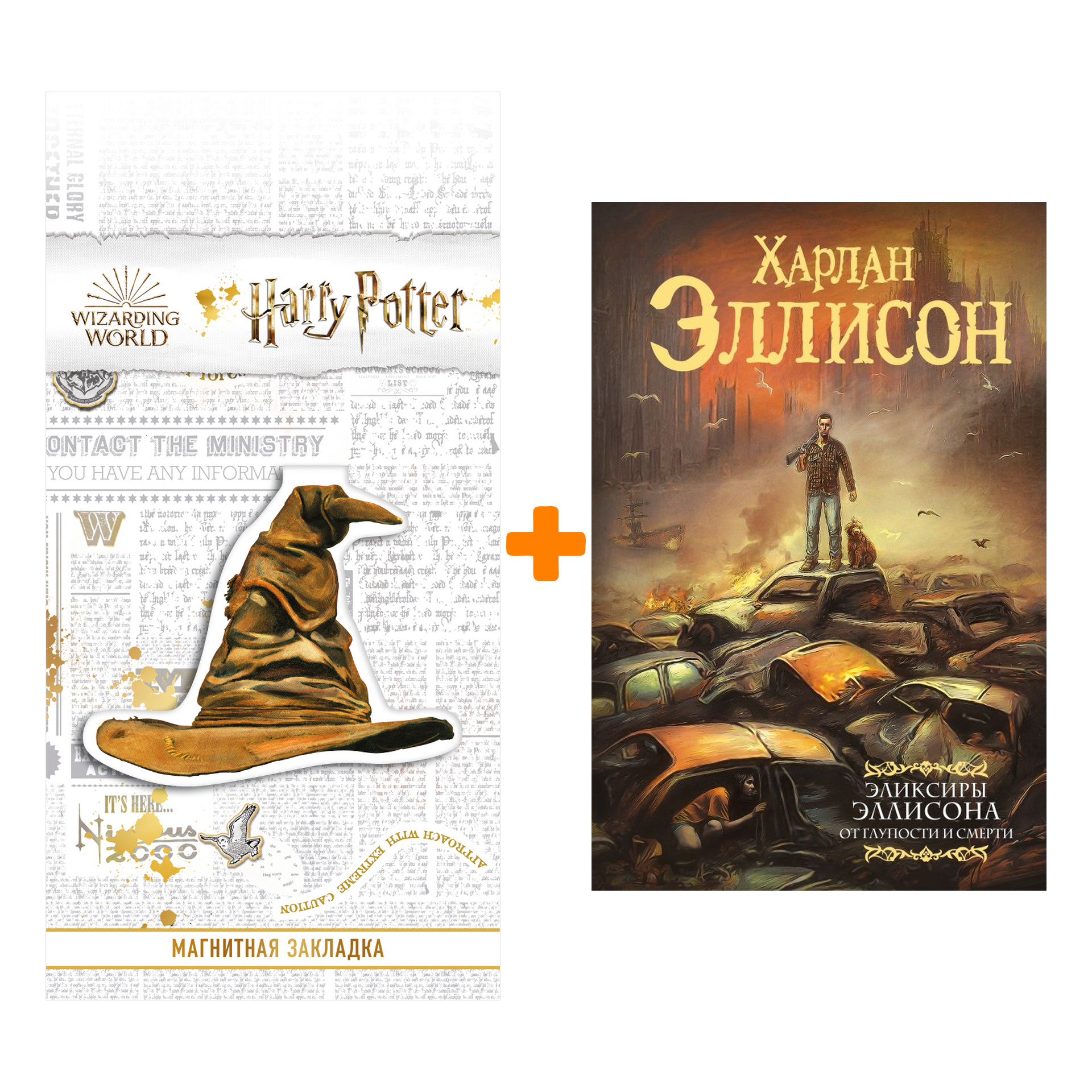 

Набор Эликсиры Эллисона. От глупости и смерти. Эллисон Х. + Закладка Harry Potter Распределяющая шляпа магнитная