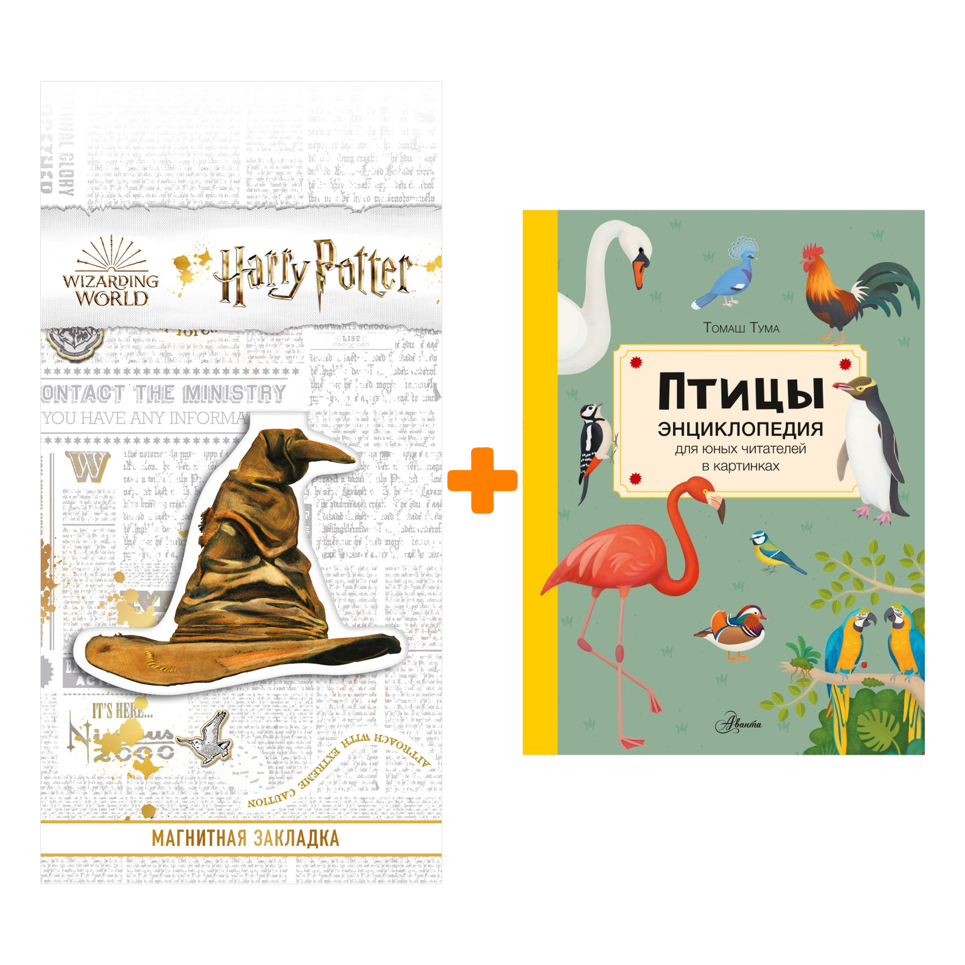 

Набор Птицы. Тума Т. + Закладка Harry Potter Распределяющая шляпа магнитная