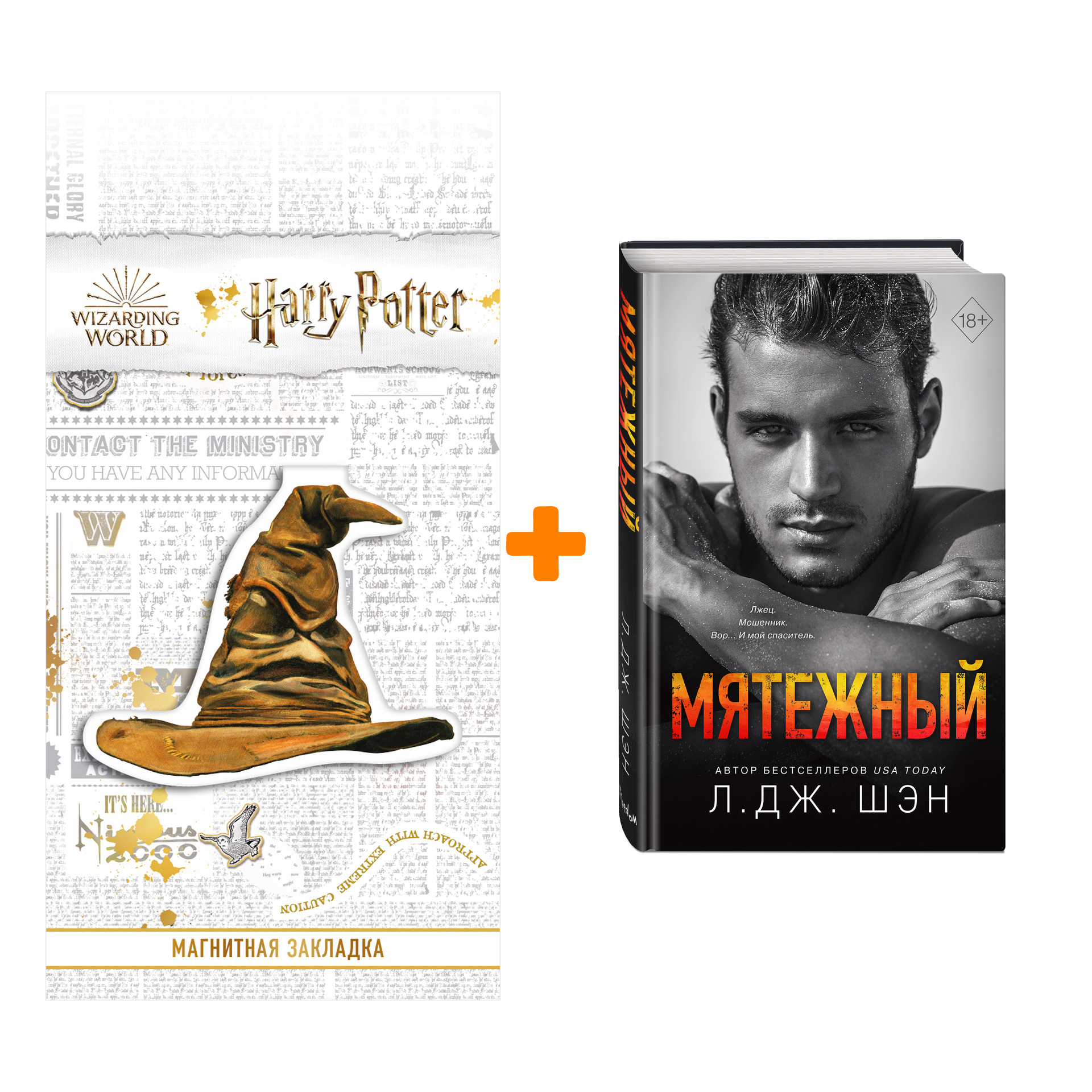

Набор Святые Грешники. Книга 4. Мятежный. Л. Дж. Шэн + Закладка Harry Potter Распределяющая шляпа магнитная