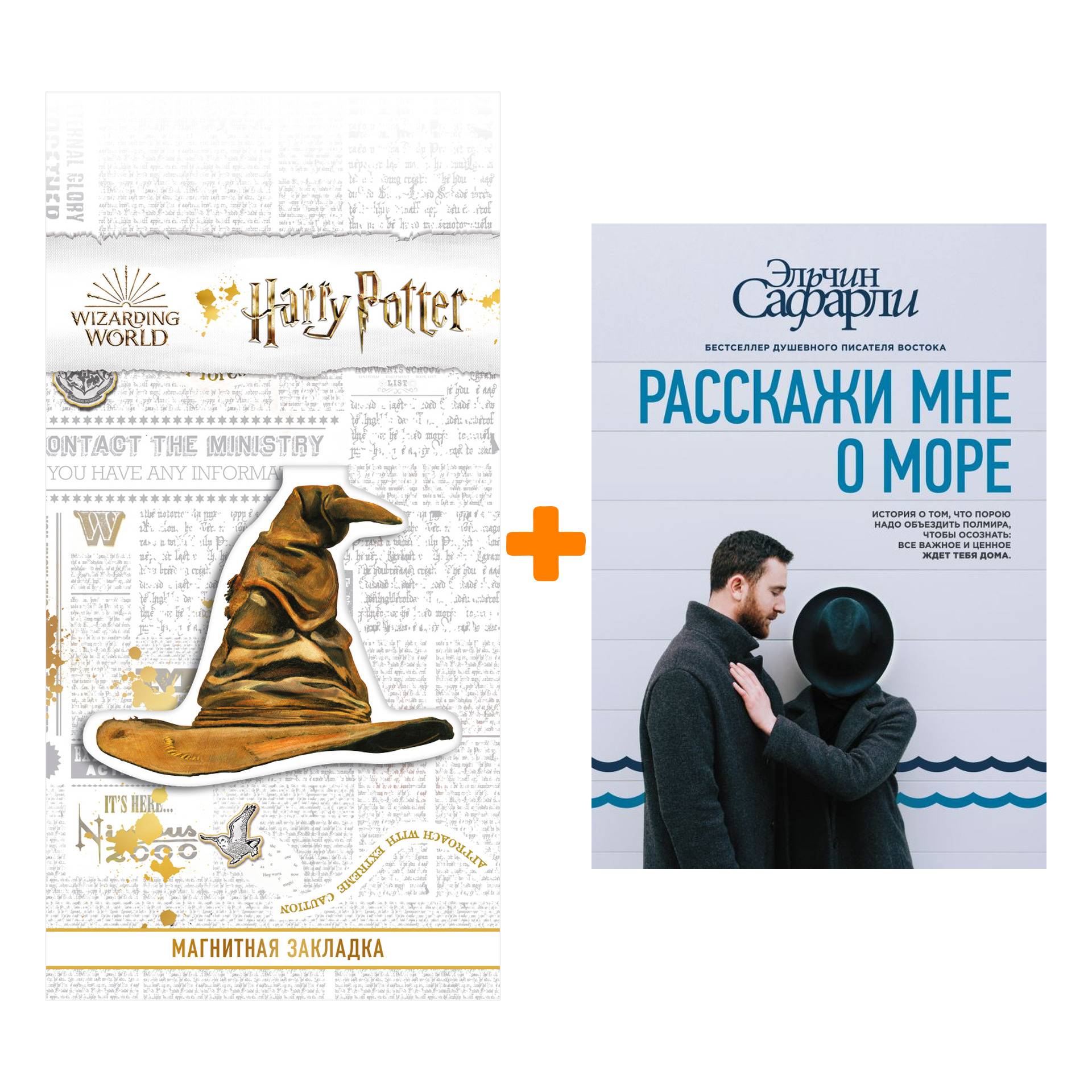 

Набор Расскажи мне о море. Сафарли Э. + Закладка Harry Potter Распределяющая шляпа магнитная