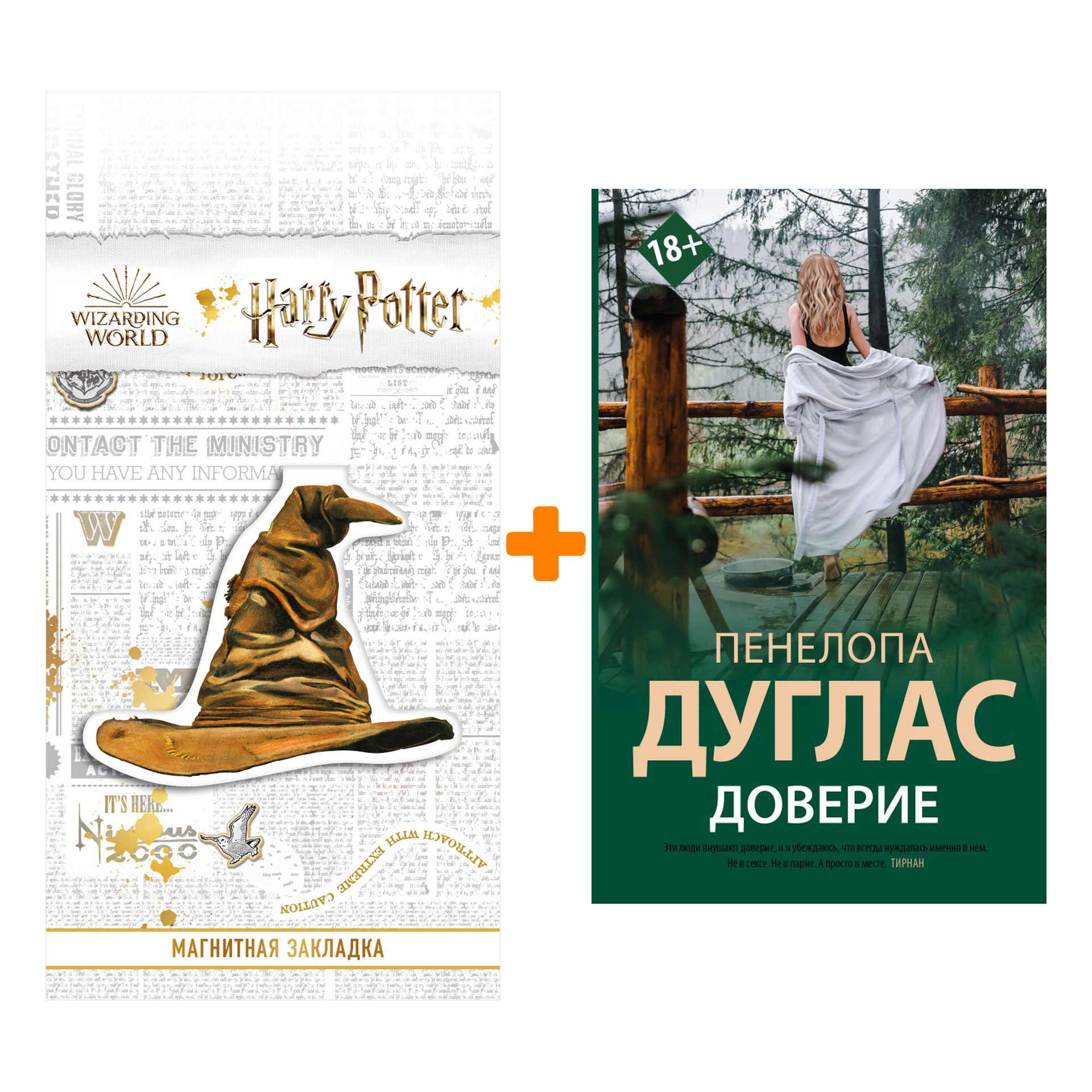 

Набор Доверие. Дуглас П. + Закладка Harry Potter Распределяющая шляпа магнитная