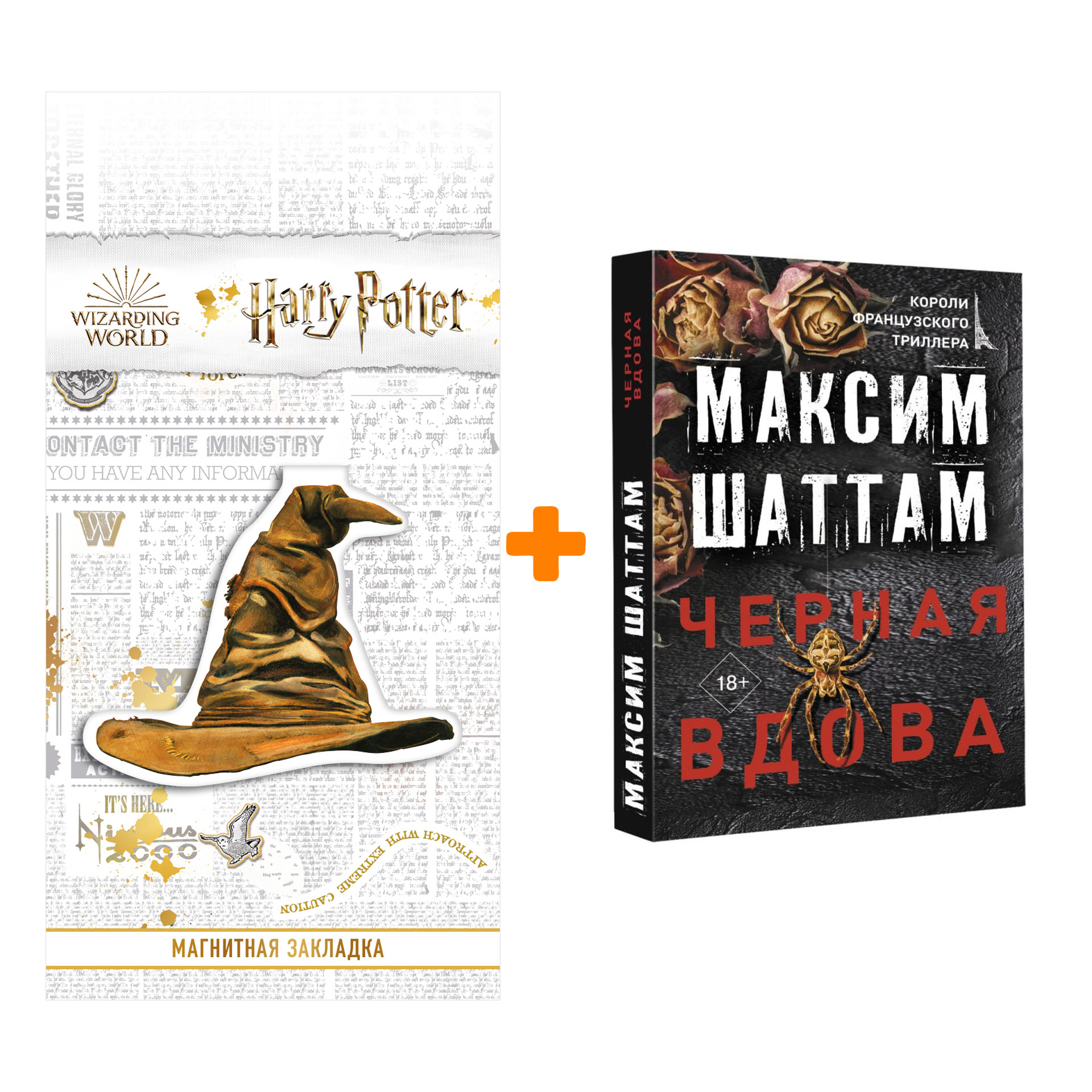 

Набор Черная вдова. Шаттам М. + Закладка Harry Potter Распределяющая шляпа магнитная